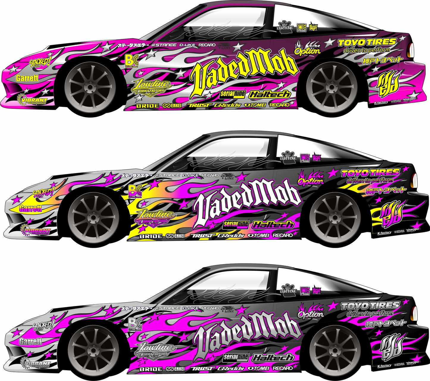 VADED MOB 1/10TH SCALE RC D-CAR LIVERY (2026)