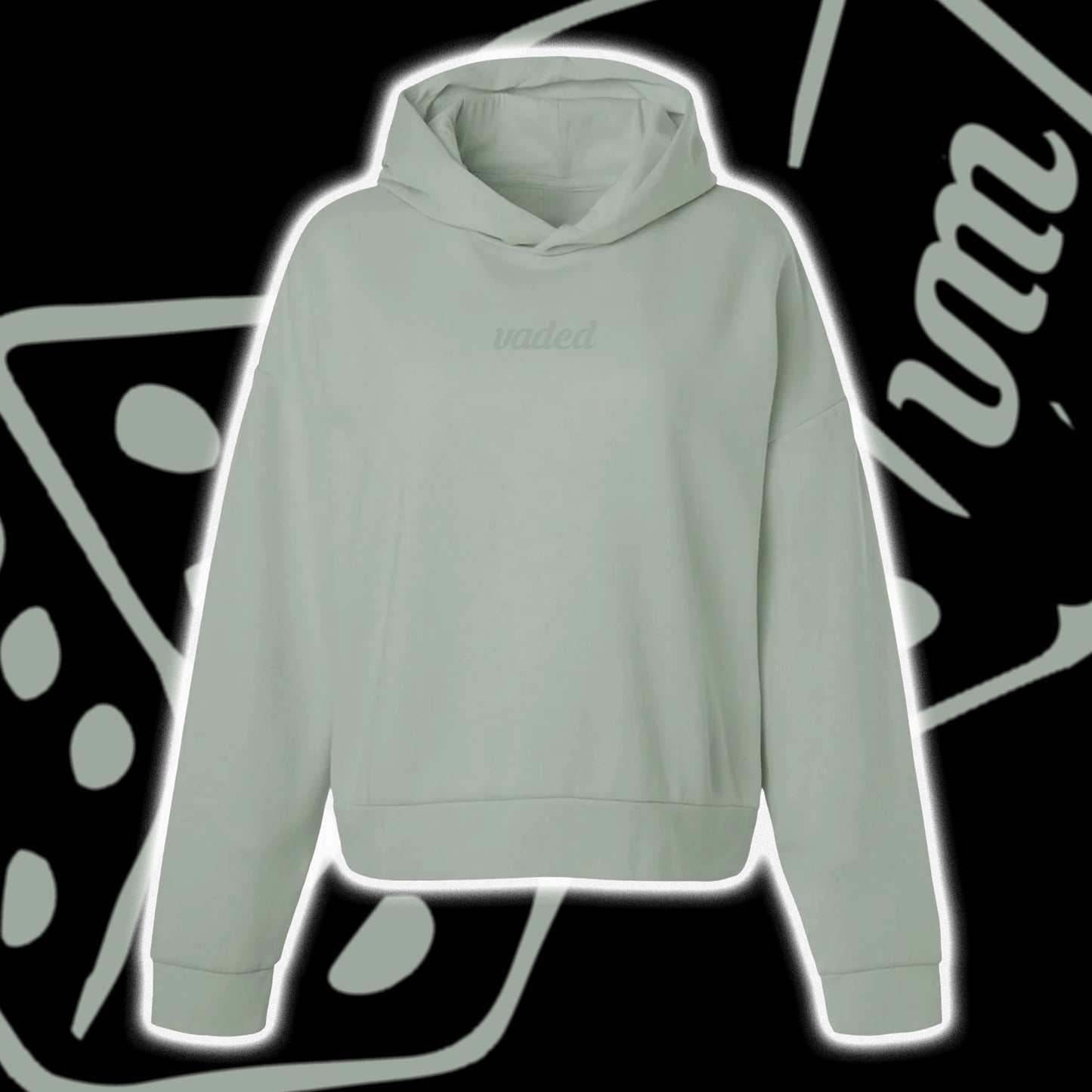 EMBROIDERED WOMEN'S CROPPED HOODIE
