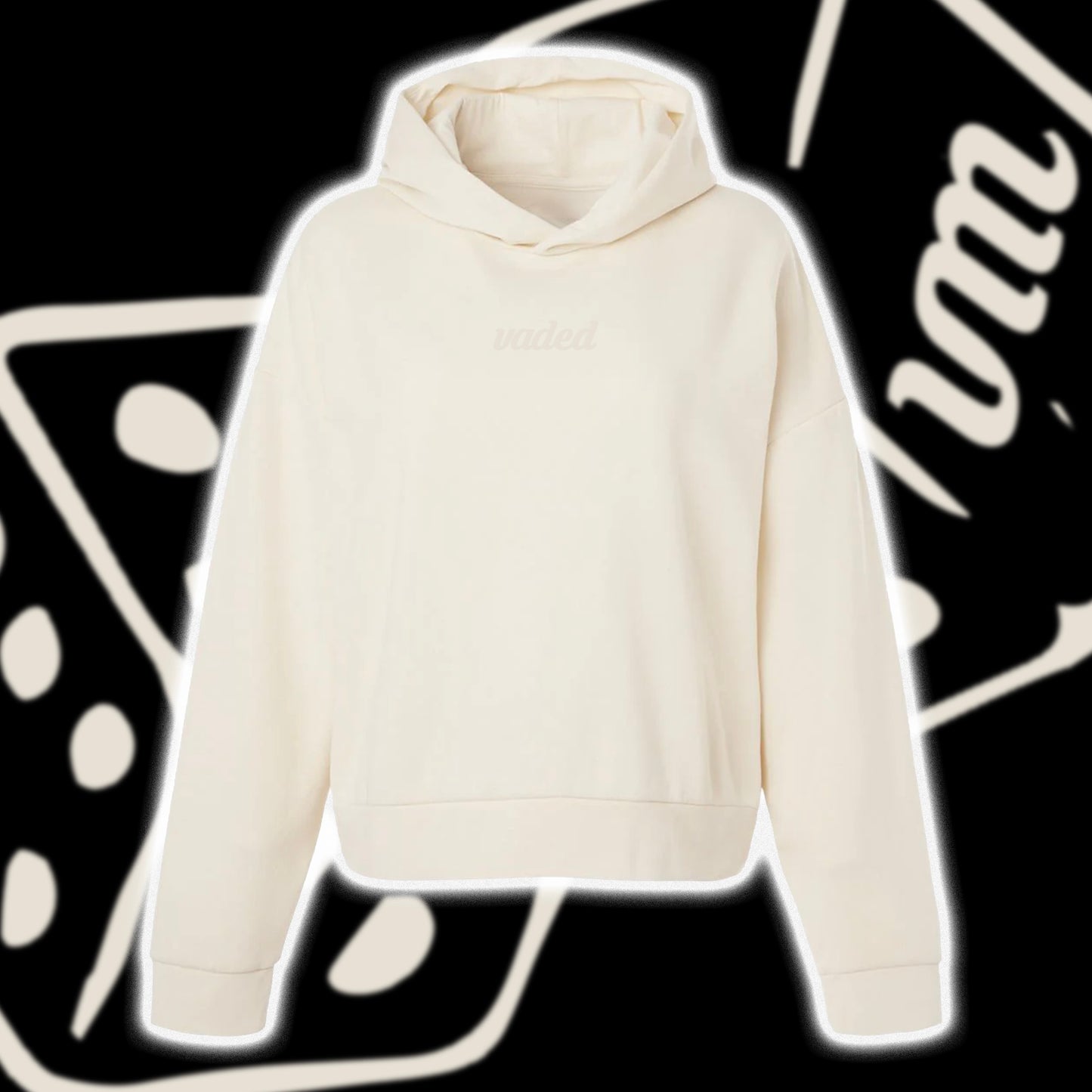 EMBROIDERED WOMEN'S CROPPED HOODIE