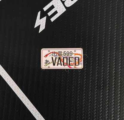 1/10TH SCALE METAL LICENSE PLATES