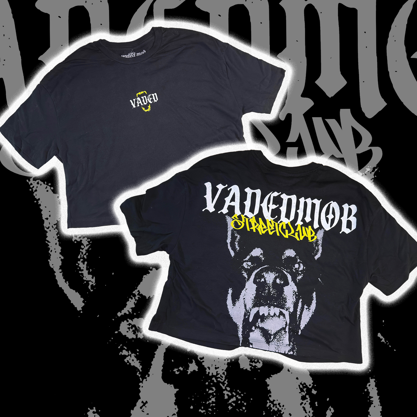 WOMEN'S "BITE BACK" DOBERMAN CROP TEE